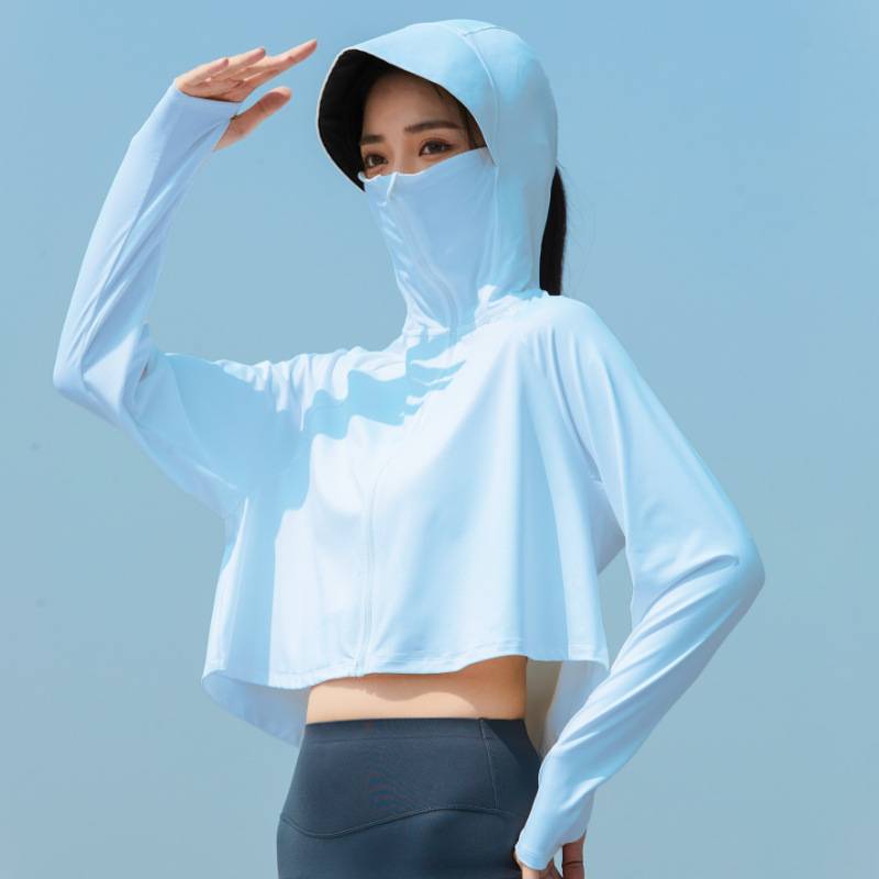 新款黑膠帽簷防曬衣女士防紫外線防曬服衫 新款黑膠帽簷防曬衣女士防紫外線防曬服衫