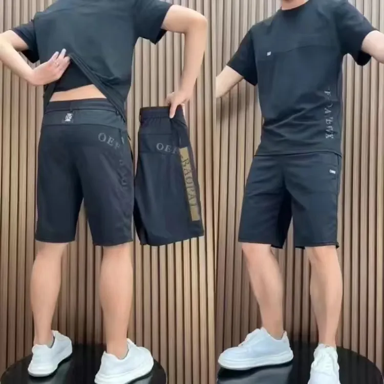 NO.M001【限時特惠】大碼休閒套裝,冰絲速幹【42.5-100KG可穿】 NO.M001【限時特惠】大碼休閒套裝,冰絲速幹【42.5-100KG可穿】