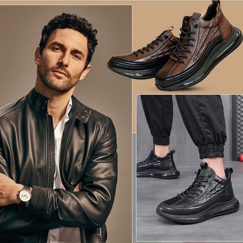 【贈送皮帶】時尚最新款真皮男鞋 免運費 貨到付款