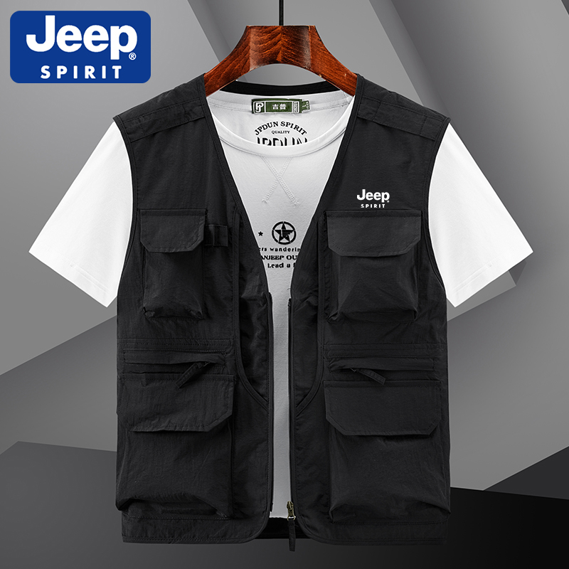 JEEP吉普戶外輕薄攝影多口袋釣魚網眼馬甲【不滿意包退 大家請放心購買】 JEEP吉普戶外輕薄攝影多口袋釣魚網眼馬甲【不滿意包退 大家請放心購買】