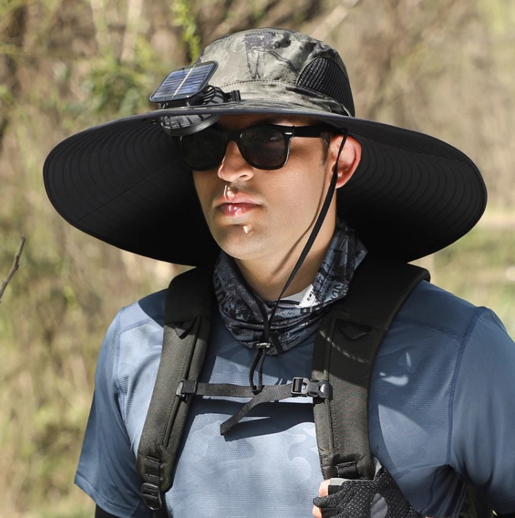 挖到寶了！釣魚登山戴這個太陽能戶外風扇帽太實用啦！